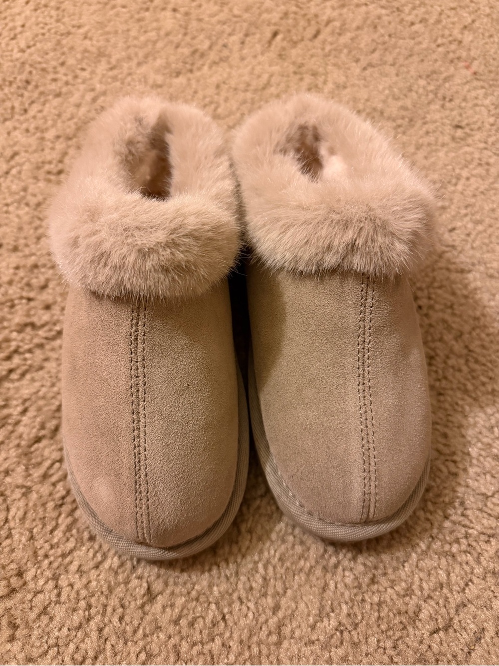 BearPaw Kids Beige Faux-Fur Lined Boots